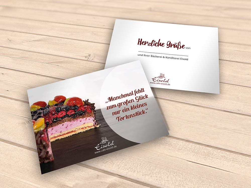 Handschriftliche Grußkarte