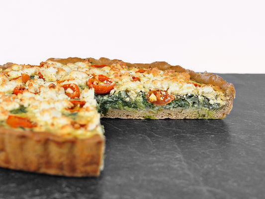 Vegetarische Spinat-Quiche