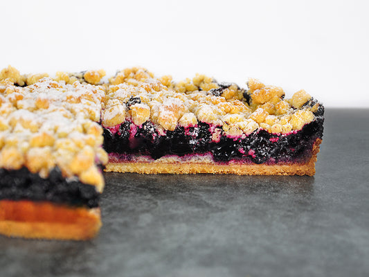 Waldheidelbeerkuchen mit Streusel